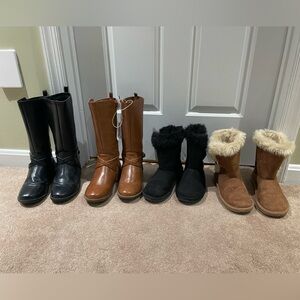 Girls winter boot lot - children’s place, size 4, EXCELLENT Condition
